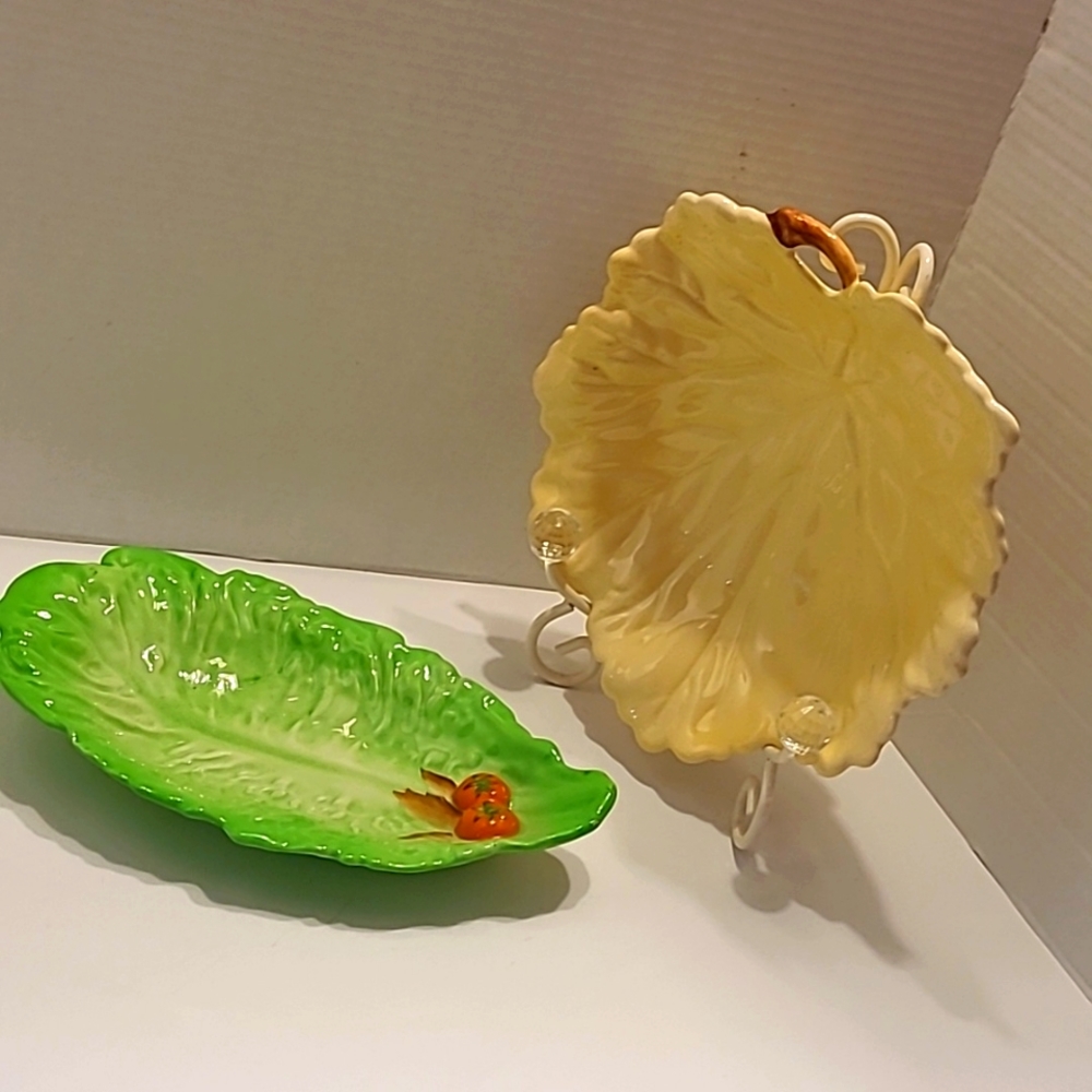 🍂Vintage Carlton ware cottagecore/Fairycore 50's leafy service ware